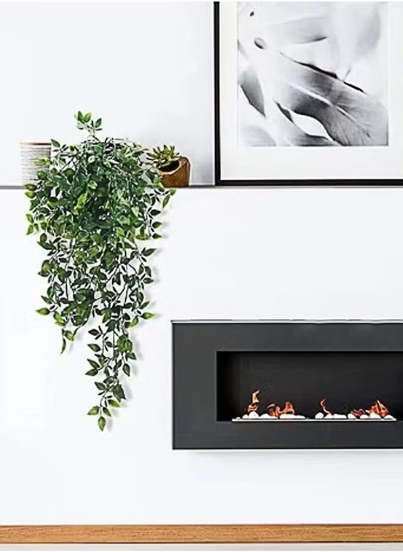 Arabest - 85cm Potted Artificial Hanging Mandala Vine Plant with Realistic False Leaves For Home and Office Indoor and Outdoor Gardens Bookshelf - Image 1