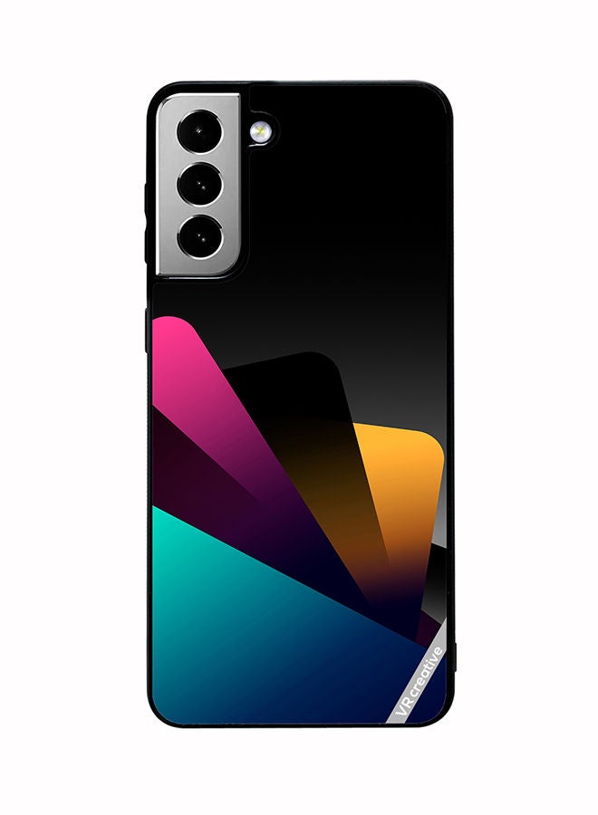 VR CREATIVE Protective Case Cover For Samsung Galaxy S21 FE 5G Colorful Layers Design Multicolour - Image 1