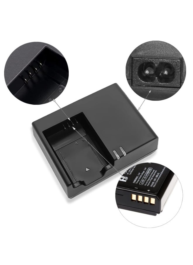 LumsAura - LC-E10E Charger Compatible with Canon EOS Rebel T7,T6,T5,T3,T100,EOS 4000D,3000D,2000D,1500D, 1300D,1200D,1100D,X50,X70,X80,X90 - Image 1
