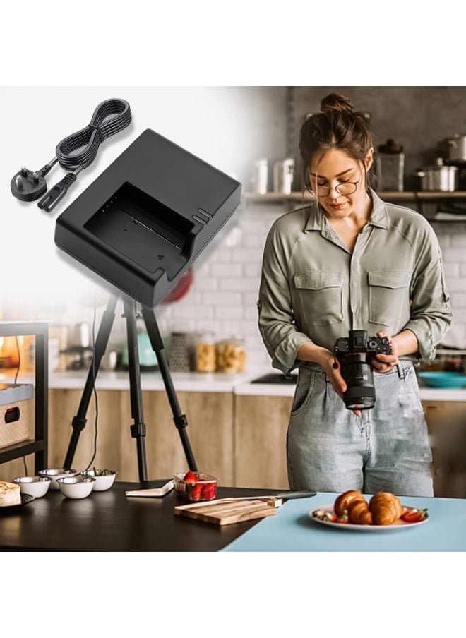 LumsAura - LC-E10E Charger Compatible with Canon EOS Rebel T7,T6,T5,T3,T100,EOS 4000D,3000D,2000D,1500D, 1300D,1200D,1100D,X50,X70,X80,X90 - Image 1