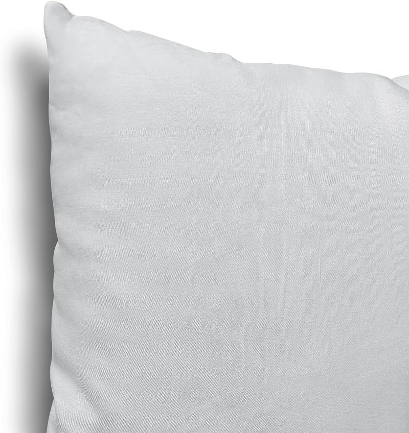 Edow Throw Pillow Inserts, Set of 2 Lightweight Down Alternative Polyester Pillow, Couch Cushion, Sham Stuffer, Machine Washable. (Grey, 18x18) - Image 5