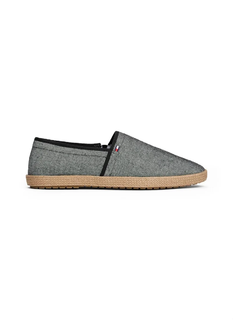 TOMMY HILFIGER Men's Linen Chambray Espadrilles - Linen, Grey