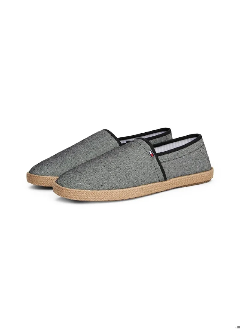 TOMMY HILFIGER Men's Linen Chambray Espadrilles - Linen, Grey