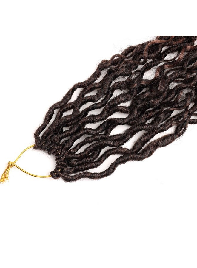 24 بوصة Goddess Locs Crochet Hair 8 Packs Faux Locs With Curl End، Bohemian Locs Pre Looped Crochet Hair For Black Women 1B/30