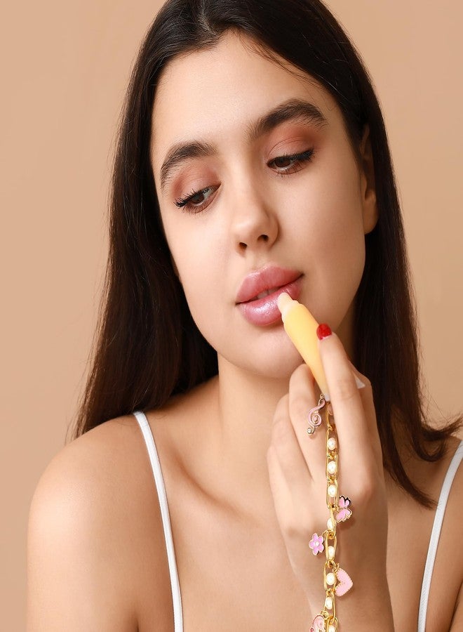 Tondiamo 440 Pcs Charm Lip Gloss Keychain Making Kit Jewelry Chain DIY Craft Supplies 200 Charm Jump Ring 20 Clip with Ring Hook Lobster Claw Clasp Extender for Women Custom Keychain Making(Flower,Multicolor) - Image 4