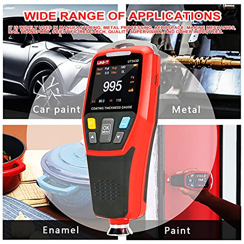 UNI-T UT343D Digital Coating Thickness Gauge Meter Tester Range 0 to 1250um with USB Data Function - Image 2
