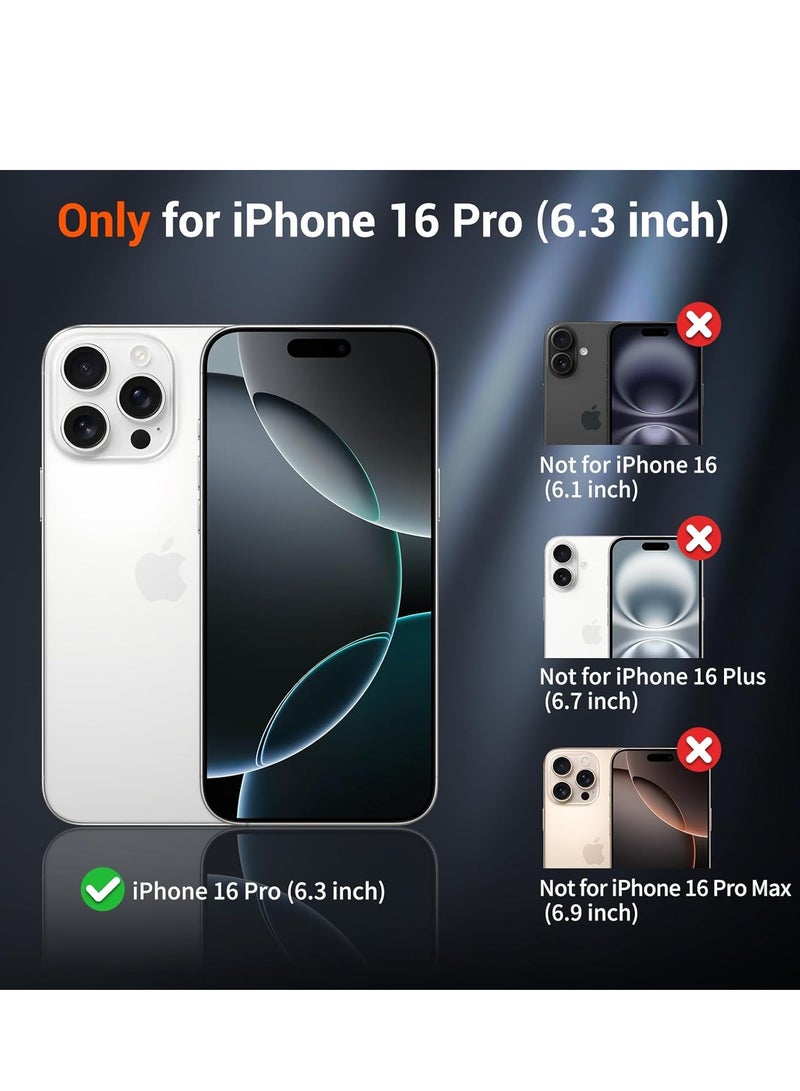 حومة غطاء حماية لهاتف iPhone 16 Pro، غطاء من السيليكون السائل الناعم، غطاء حماية كامل للجسم لهاتف iPhone 16 pro، غطاء حماية نحيف مضاد للخدش ومقاوم للصدمات - Image 2