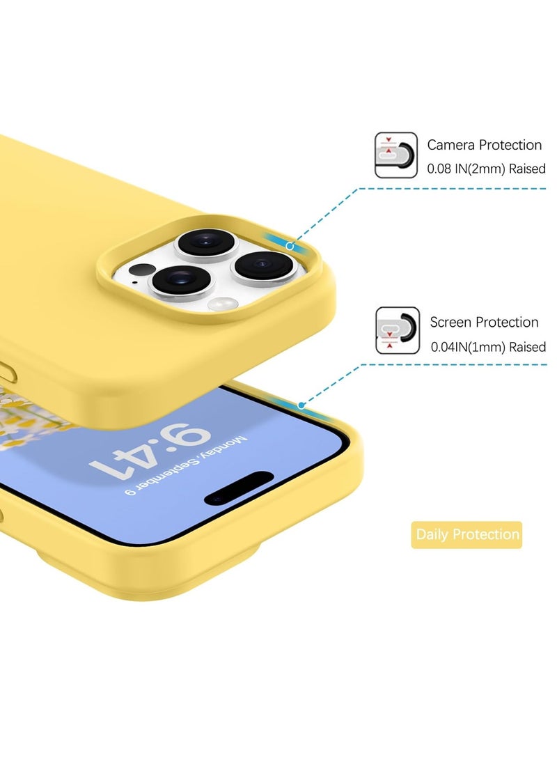 حومة غطاء حماية لهاتف iPhone 16 Pro، غطاء من السيليكون السائل الناعم، غطاء حماية كامل للجسم لهاتف iPhone 16 pro، غطاء حماية نحيف مضاد للخدش ومقاوم للصدمات - Image 3