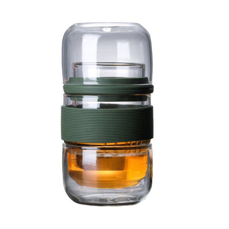 Travel Tea Set Portable Bag Glass Teapot Two Cups Outdoor Quick Tea Set Complete Set Kung Fu Travel Light Luxury - Image 4