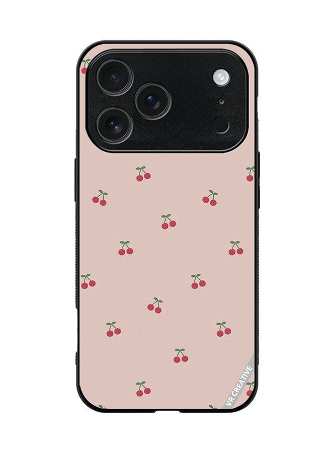 VR CREATIVE Protective Case Cover For Apple iPhone 17 Pro Cherry Design Multicolour