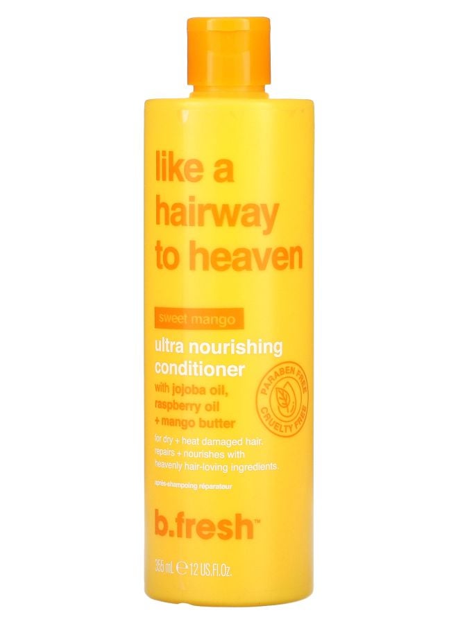 Like A Hairway to Heaven Ultra Nourishing Conditioner For Dry + Heat Damaged Hair Sweet Mango 12 fl oz (355 ml)