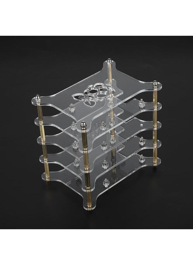 4 Layers Transparent Acrylic Case Shelf Stack For Raspberry Pi 3/2 B and B+