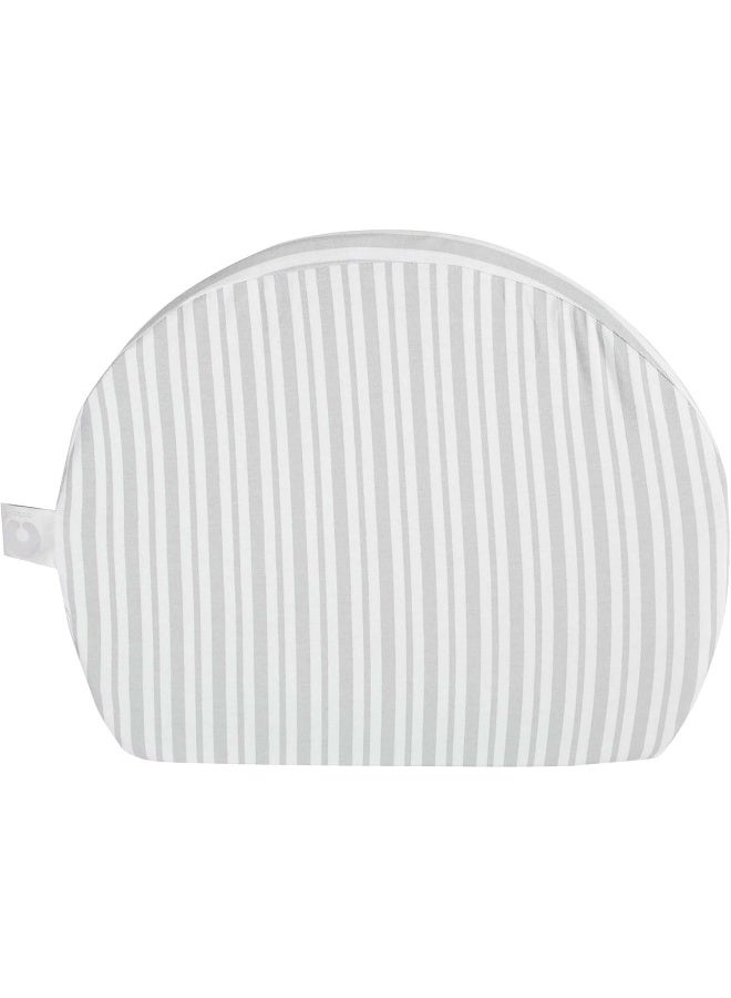 boppy Boppy Pregnancy Pillow Wedge with Cover, Gray Stripe, Belly Support Maternity Wedge  - Image 2
