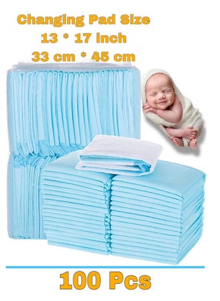 100 Pcs Disposable Changing Pad Leak-Proof Underpad Bed Table Protector Mat, Soft Non-Woven Fabric, 33x45cm - pzsku/ZEE5C024A421645A57C66Z/45/1742461373/482fbd2e-3449-4400-8b6d-f0f7f414883f
