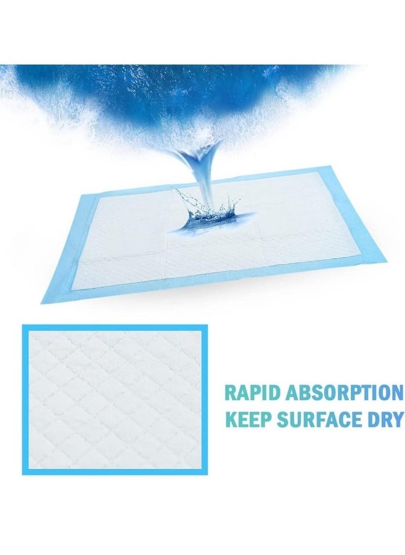 100 Pcs Disposable Changing Pad Leak-Proof Underpad Bed Table Protector Mat, Soft Non-Woven Fabric, 33x45cm
