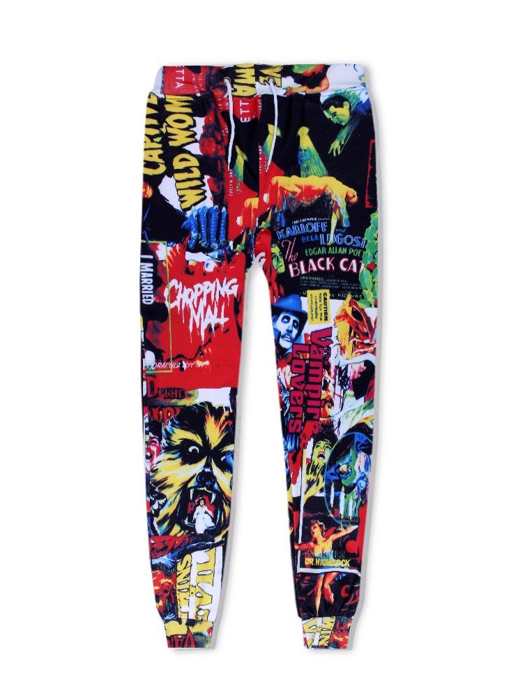 KUYING New One Piece Printed Legged Sports And Leisure Pants - Image 1