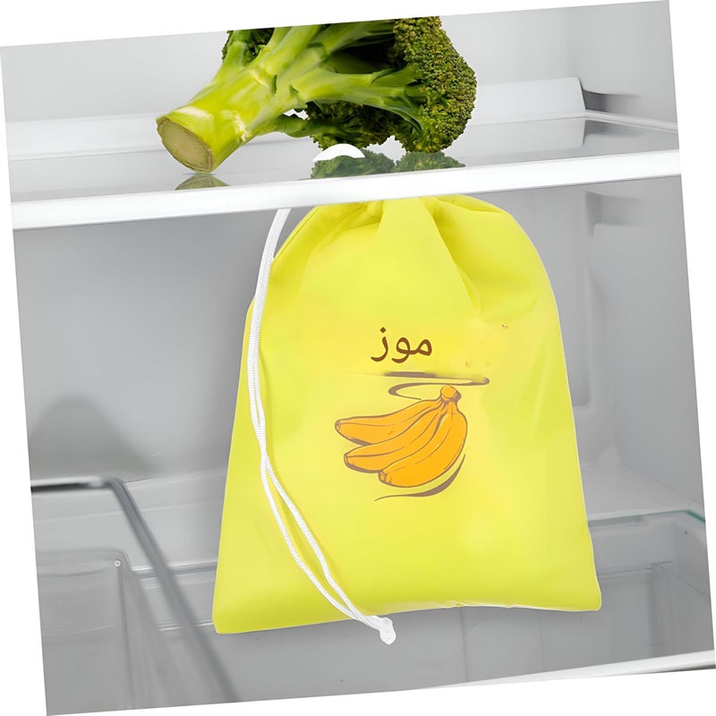 Insulated Food Bags - Heavy-Duty Aluminum Drawstring Pouches for Fresh-keeping Fruits and Vegetables, Portable and Eco-Friendly Grocery Storage Containers (4 piece of the color shown) - Image 5