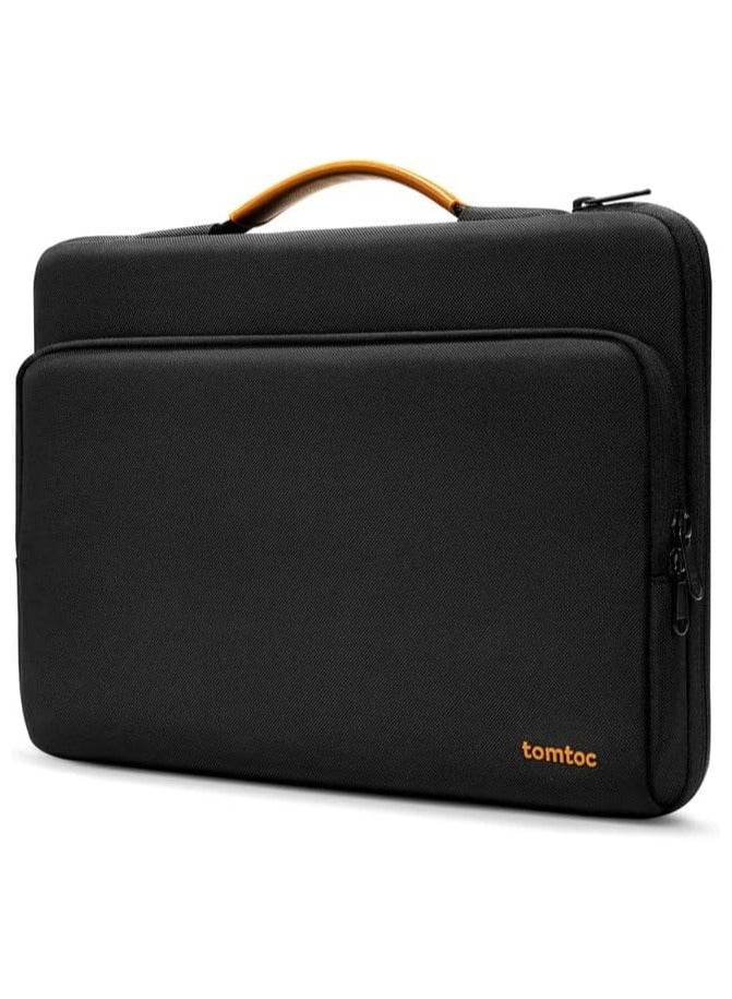 Tomtoc حقيبة حمل الكمبيوتر المحمول Defender-A14 360 الواقية لجهاز MacBook Pro M3 مقاس 14 بوصة A2992 A2918 M2/M1 Pro/Max A2779 A2442 2023-2021، وiPad Pro مقاس 12.9 بوصة من الجيل الثالث إلى السادس، وحقيبة MacBook مقاومة للماء - Image 2