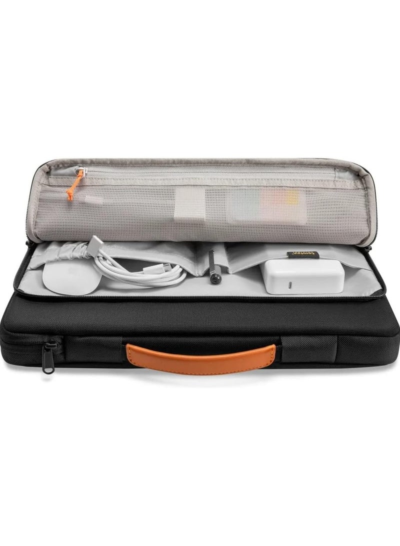 Tomtoc حقيبة حمل الكمبيوتر المحمول Defender-A14 360 الواقية لجهاز MacBook Pro M3 مقاس 14 بوصة A2992 A2918 M2/M1 Pro/Max A2779 A2442 2023-2021، وiPad Pro مقاس 12.9 بوصة من الجيل الثالث إلى السادس، وحقيبة MacBook مقاومة للماء - Image 3