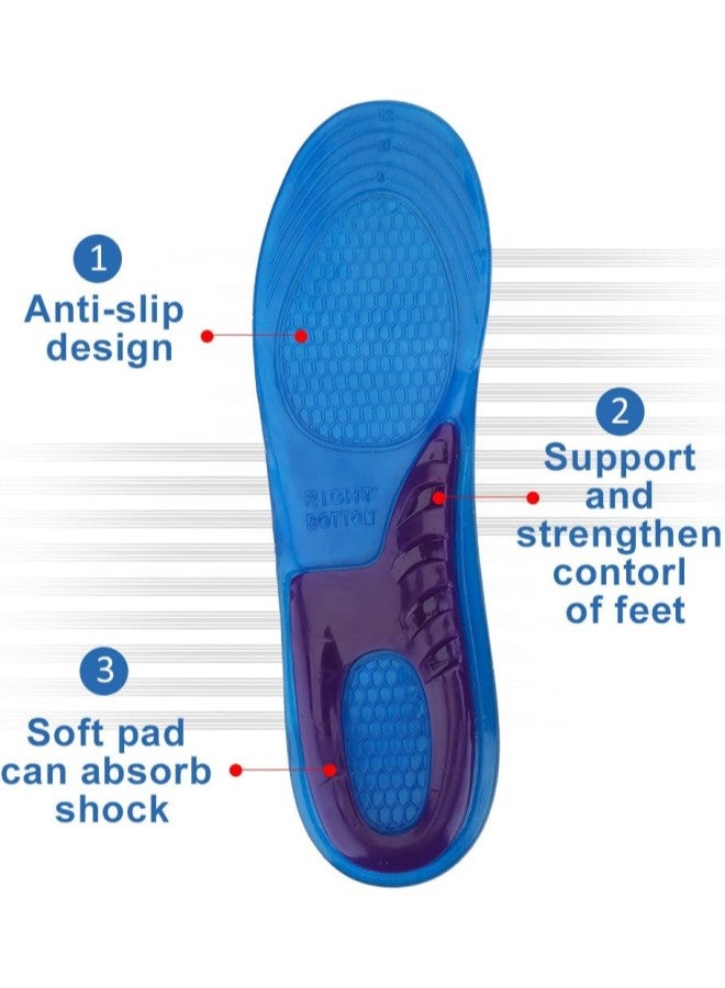 Sports Shoe Pads, 1 Pair Anti Slip Breathable Silicone Soft Anti Shock Unisex Foot Pads Ideal for Daily and Sports Uses  - Image 1