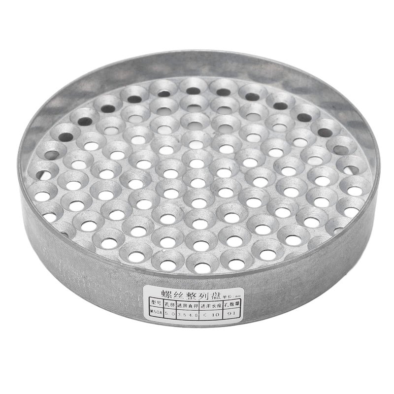 M50A Screw Storage Tray Porous Array Organizer Zinc Alloy Tool For Screw Collection - Image 2
