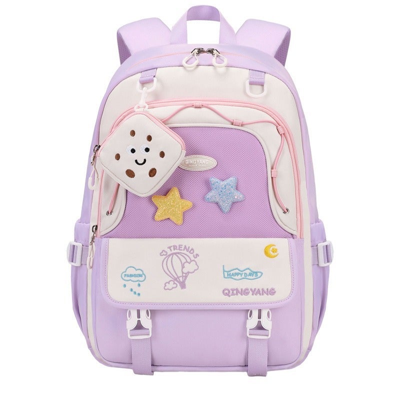 Large Capacity Embroidered Backpack for Students - Image 5