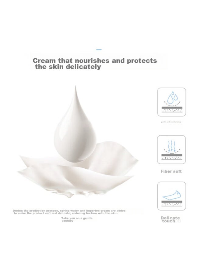 Nepia Premium Cream Tissue, Soft Facial Tissues, Moisturizing, 3-ply, 108 Sheets*6 Packs, Suitable For Sensitive Skin And Nose - Image 2