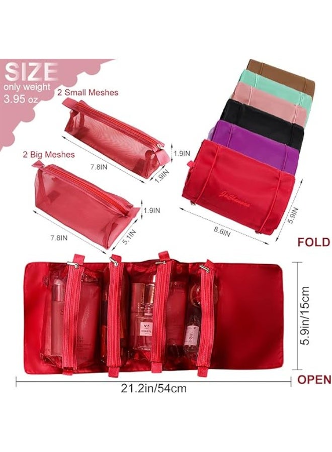 حقيبة تخزين مستحضرات التجميل للسفر 4 في 1 متعددة الوظائف وقابلة للطي - Image 5
