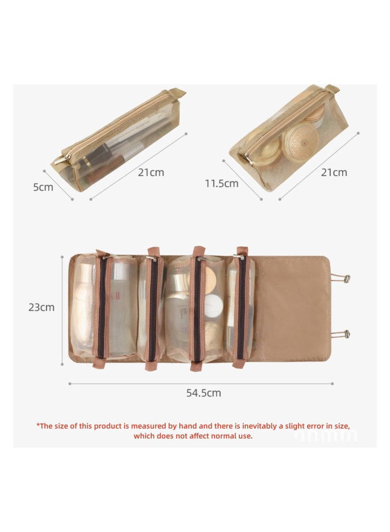 حقيبة تخزين مستحضرات التجميل للسفر 4 في 1 متعددة الوظائف وقابلة للطي - Image 3