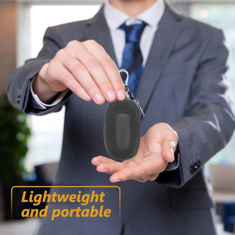 PRETYZOOM Portable Car Key Case Small Key Holder Pouch for Keys and Accessories Stylish Zipper Design for Everyday Use Durable and Versatile Key Container - Image 4