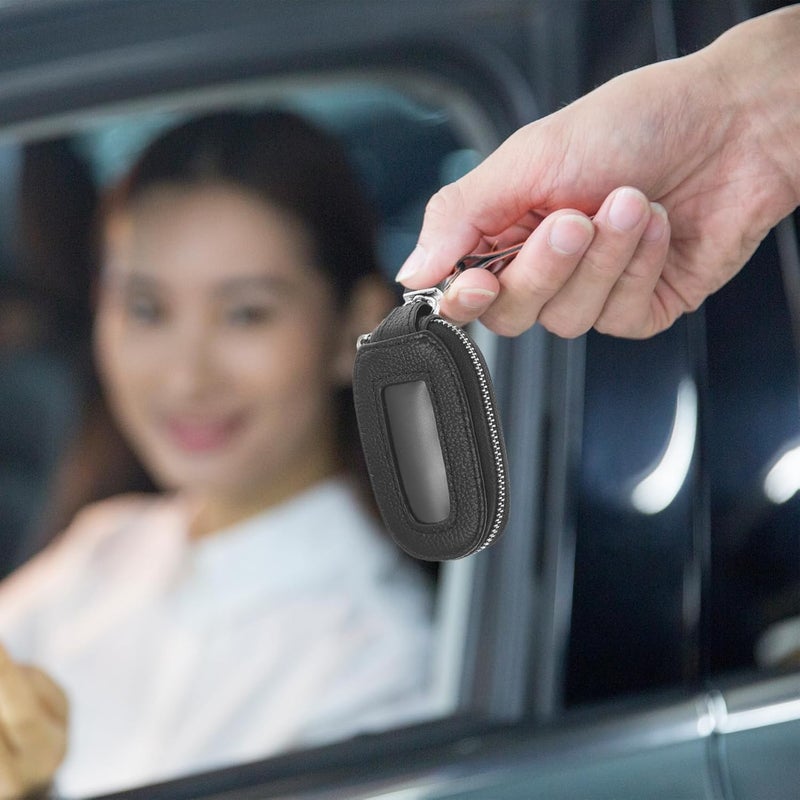 PRETYZOOM Portable Car Key Case Small Key Holder Pouch for Keys and Accessories Stylish Zipper Design for Everyday Use Durable and Versatile Key Container - Image 2