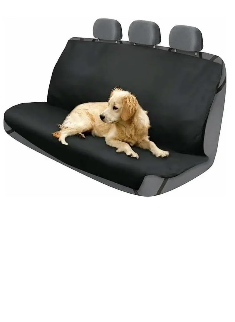 Plan A Petzoom Loungee Car Back Seat Cover, Designed to Protect Seats from Pets, Waterproof, Scratch Resistant, Non-Slip, Fits Cars, Trucks, SUVs – Standard (Black)  - Image 2