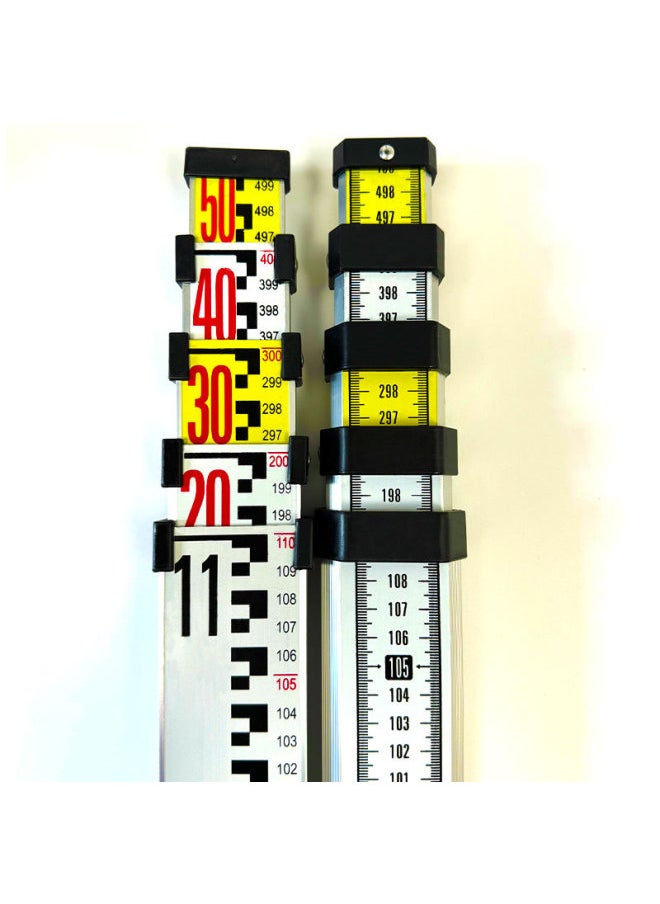 Aluminum Alloy 3 Meters 5 Meters 7 Meters Tower Water Bubble Level Theodolite Ruler Retractable Benchmark Tripod Tower Buckle-Model:5m Premium Tower Ruler 1.1±0.2kg