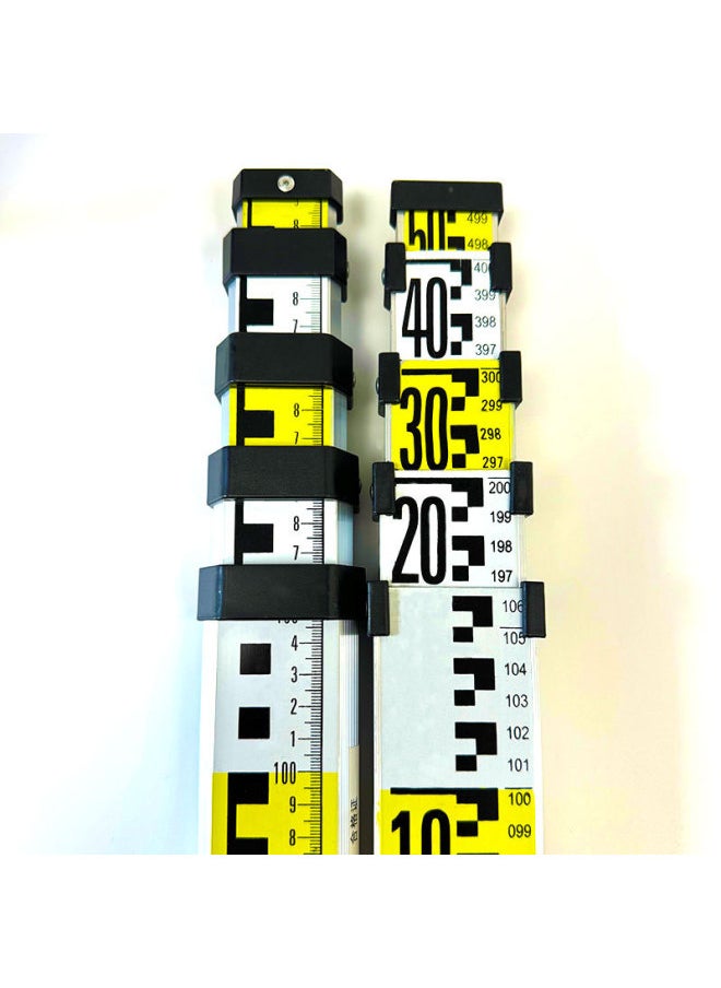 Aluminum Alloy 3 Meters 5 Meters 7 Meters Tower Water Bubble Level Theodolite Ruler Retractable Benchmark Tripod Tower Buckle-Model:5m Premium Tower Ruler 1.1±0.2kg