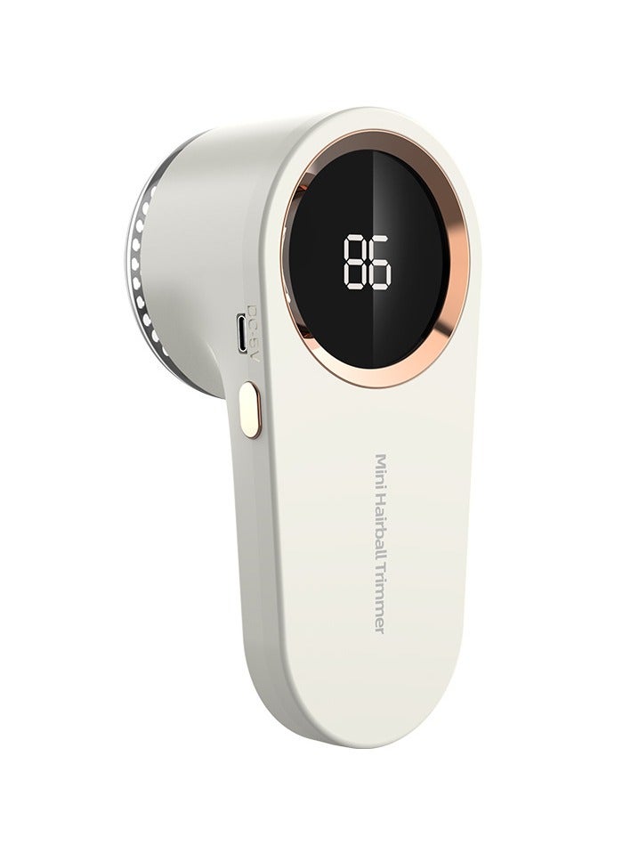 ماكينة حلاقة الوبر، ماكينة حلاقة للأقمشة قابلة لإعادة الشحن مع شاشة رقمية، ماكينة حلاقة للسترات مع شفرات ذات 6 أوراق وقفل أمان، مزيل للوبر بـ 3 سرعات لإزالة الزغب، والحبوب من الملابس والأثاث والأريكة - Image 1