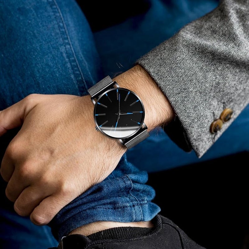 Men Business Watch Classic Modern Design Analog Display Comfortable Fit - Image 4