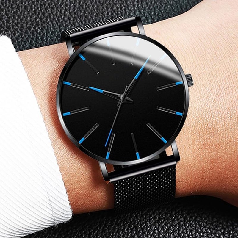 Men Business Watch Classic Modern Design Analog Display Comfortable Fit - Image 3