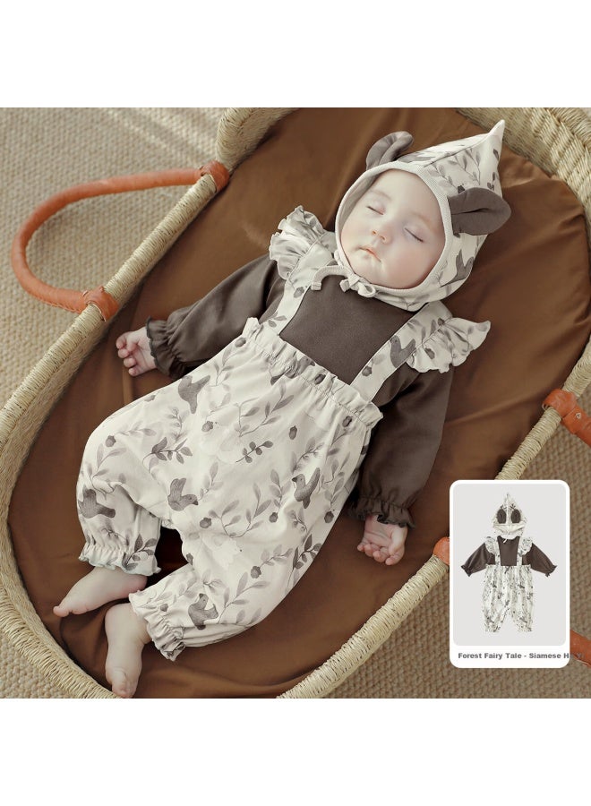 Balipig Bali Xiaozhu Newborn Baby Clothes 2-piece Set, Full Moon A-class Cotton, Baby Boy Romper Style, Spring And Autumn Style, One-piece Bodysuit - Image 5