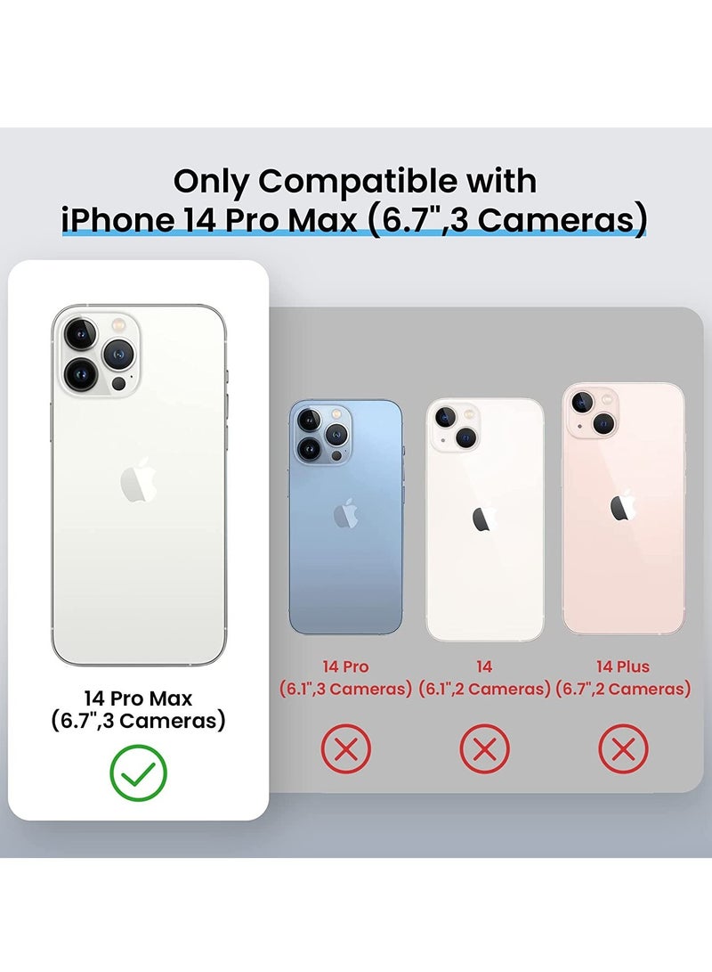 ELTRAZONE Designed for iPhone 14 Pro Max Case, Silicone Phone Case with [2 Screen Protectors] + [2 Camera Lens Protectors] and Soft Anti-Scratch Microfiber Lining Inside, 6.7 inch, Deep Red - Image 4