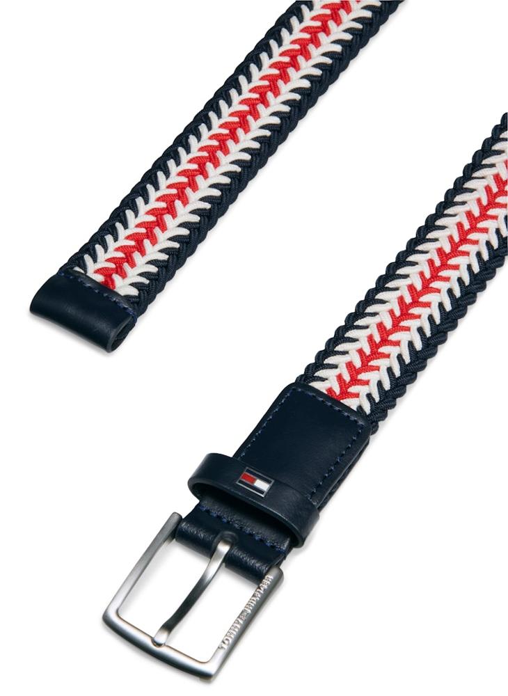 TOMMY HILFIGER Kids' Braided Square Buckle Elastic Belt - Image 4