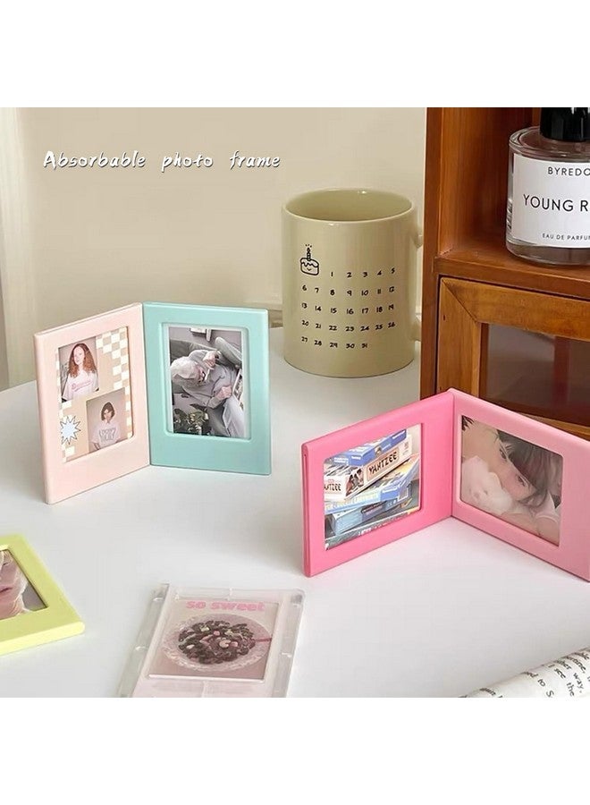 MaehSab S Mini Refrigerator Magnets Photo Frame For 2X3 Film, Maehsab 3 Inches Mini Fridge Magnetic Picture Frame For Polaroid Fujifilm Instax Film, Small Picture Holder For Fridge Table Locker Whiteboard - Image 3