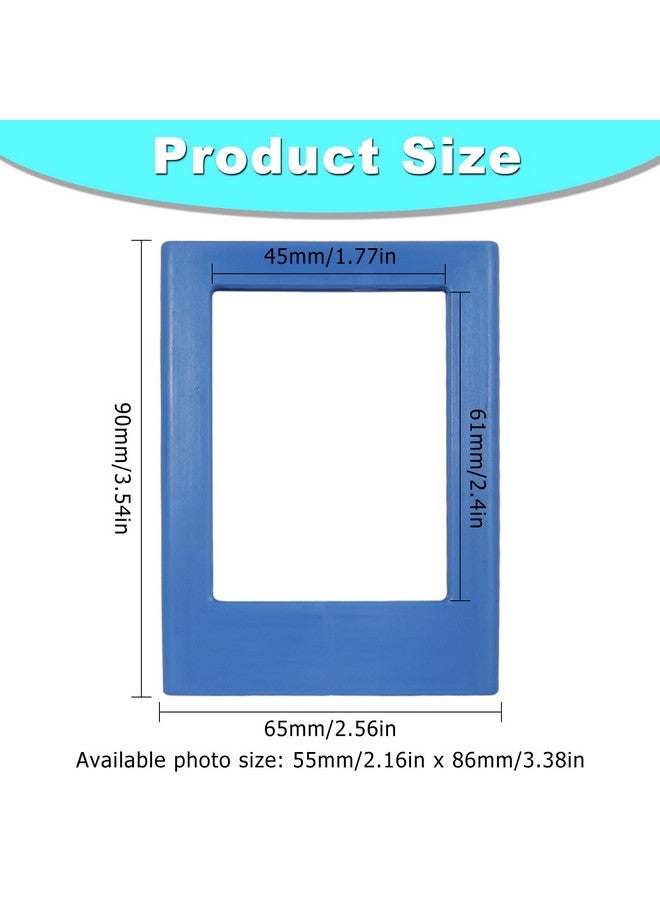 MaehSab S Mini Refrigerator Magnets Photo Frame For 2X3 Film, Maehsab 3 Inches Mini Fridge Magnetic Picture Frame For Polaroid Fujifilm Instax Film, Small Picture Holder For Fridge Table Locker Whiteboard - Image 2