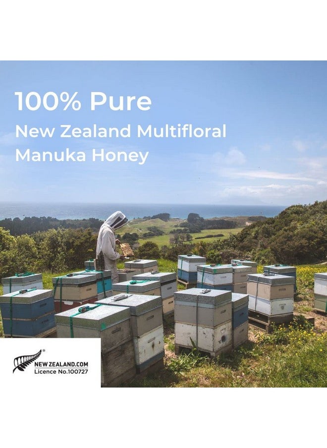 Airborne Airborne Honey Manuka Honey Multifloral 30+ 17.3 oz Upside Down Squeeze Raw and Unfiltered 100% Pure New Zealand Honey With Health Benefits  - Image 4