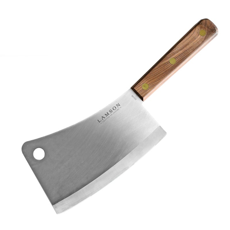 Lamson 725 Heavy Duty Meat Cleaver with Walnut Handle