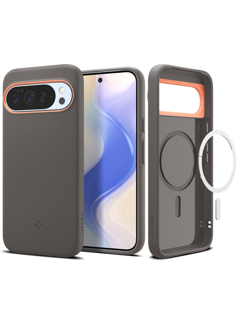 Spigen Nano Pop MagFit Google Pixel 10 Pro XL MagSafe Case Cover [Pixelsnap and MagSafe compatible] - Papaya Gray - Image 1