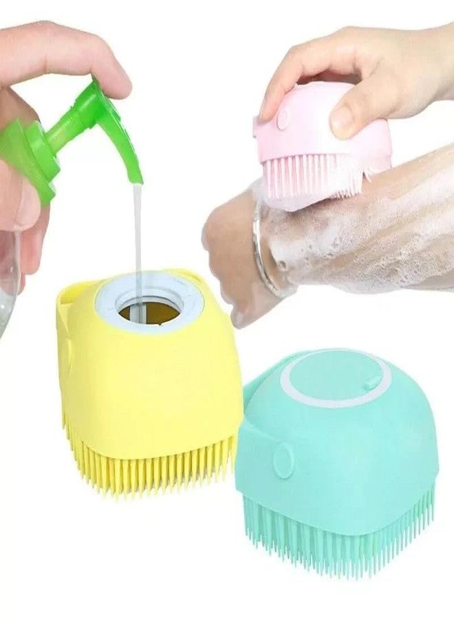 Beflix® Body Scrubber with Soap Dispenser Brush, Silicone Exfoliating Brushes, Soft Body Exfoliator, Bath Loofah for Babies, Kids, Women, Men and Pets (Multicolor) - Image 4