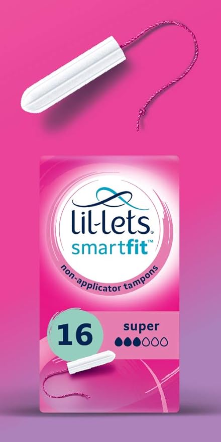 Lil-Lets LilLets NonApplicator Ultra Tampons 10 Count Pack of 1 For Extremely Heavy Flow 6 Droplets PlantBased SmartFit NonApp Tampon - Image 2