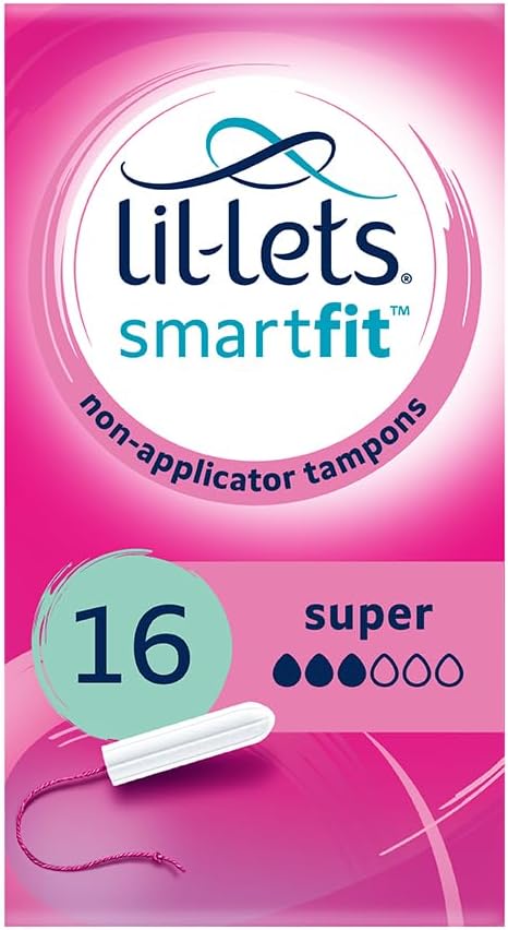 Lil-Lets LilLets NonApplicator Ultra Tampons 10 Count Pack of 1 For Extremely Heavy Flow 6 Droplets PlantBased SmartFit NonApp Tampon - Image 1