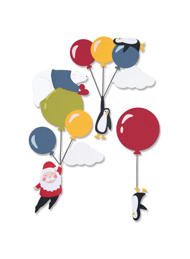 Sizzix Sizzx Thinlits Die Set 10PK Festive Sky Party by Olivia Rose | 665948 | Chapter 3 2022, Multicolor - Image 1