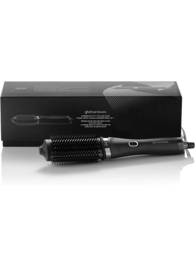 Ghd Brand فرشاة مجفف الشعر   لتجفيف الشعر من مبلل إلى جاف بدون تلف حراري، حجم أكبر بثلاث مرات، نتائج تدوم  ساعة، تجفيف بدون هيشان، لمعان أكثر %، أسودأبيض